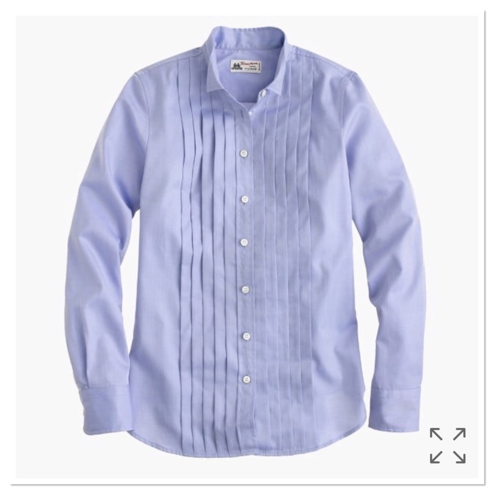 J.Crew Thomas Mason tuxedo shirt button up - Picture 2 of 8